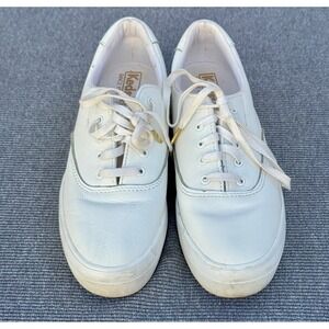 Keds Womens White Leather Champion Sneakers WH59989 Size 6.5